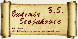 Budimir Stojaković vizit kartica
